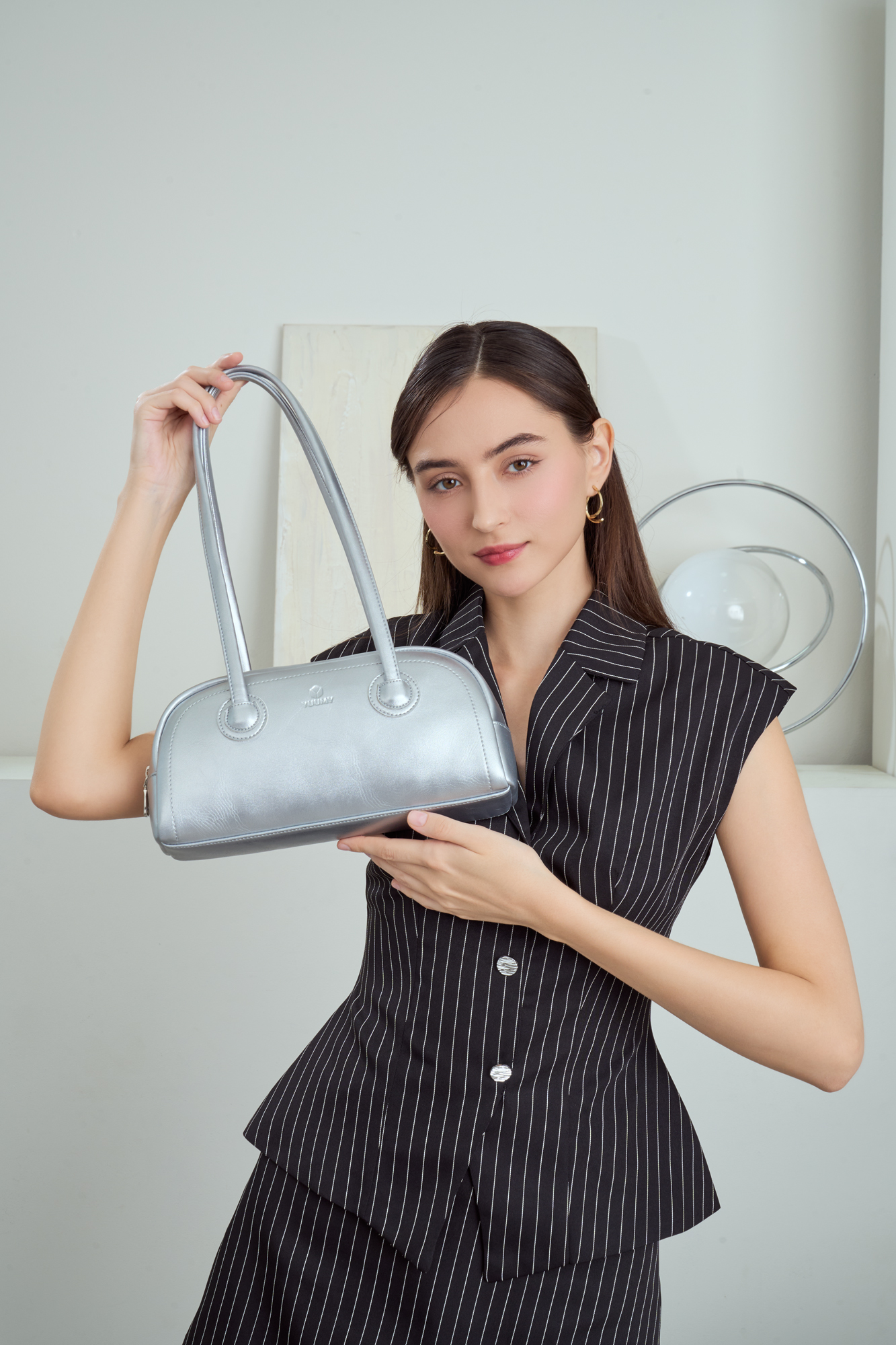 Túi Yuumy ( Thời trang nữ kẹp nách thanh lịch - Túi đeo vai da Glossy YN309 )