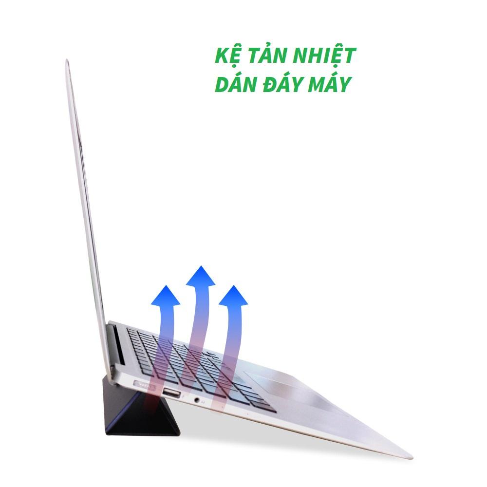 Giá đỡ Laptop Stand cho Máy tính bảng iPad, Laptop, Điện thoại cao cấp mã PD68. Da PU dán đáy máy tiện lợi mang theo