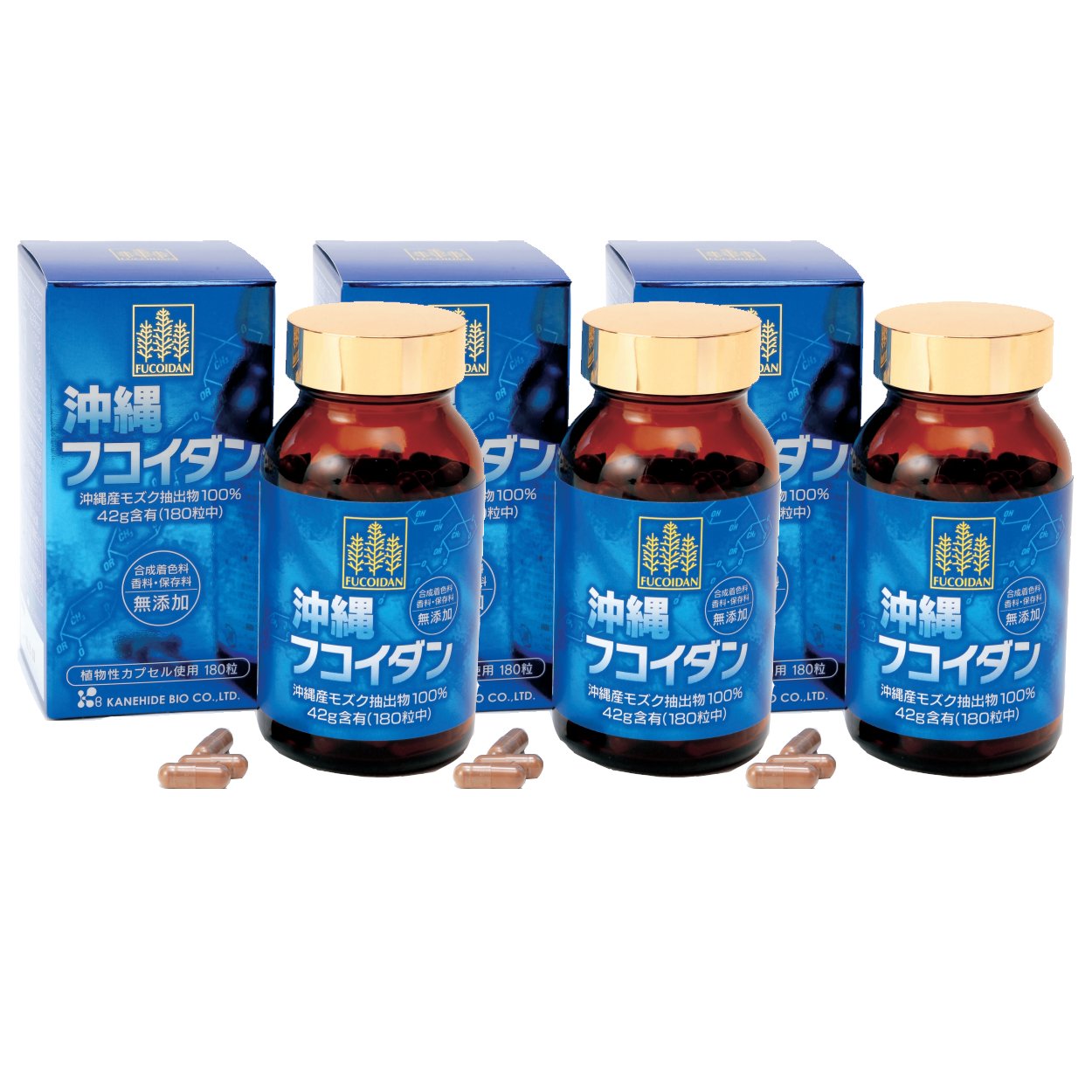 3 hộp Okinawa Fucoidan Nhật Bản Kanehide Bio hỗ trợ điều trị ung thư