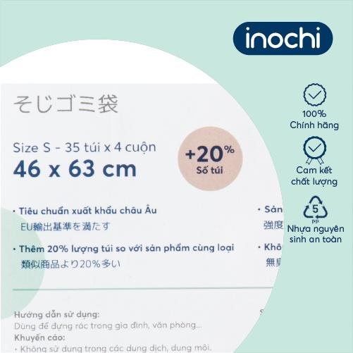 Lô túi rác màu tiện dụng Inochi - Soji 4 x10L(có quai cầm)