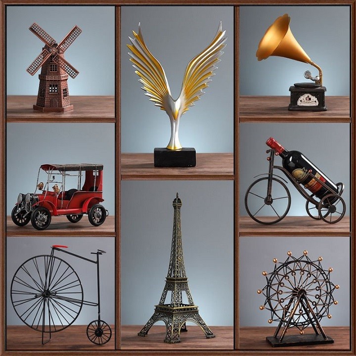 Mô hình tháp Eiffel hợp kim trang trí đẳng cấp, sang trọng - SIZE LỚN CAO 25CM VÀ CAO  32CM