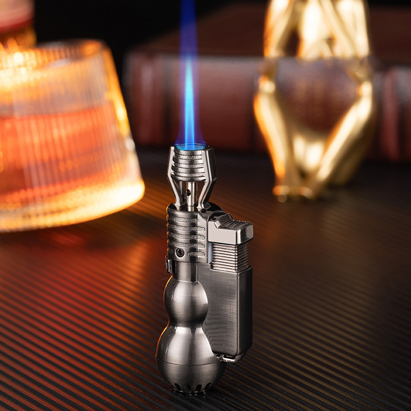 Bật lửa hột quẹt khè đứng BAIRUI BR657 hình hồ lô kim loại - xài gas