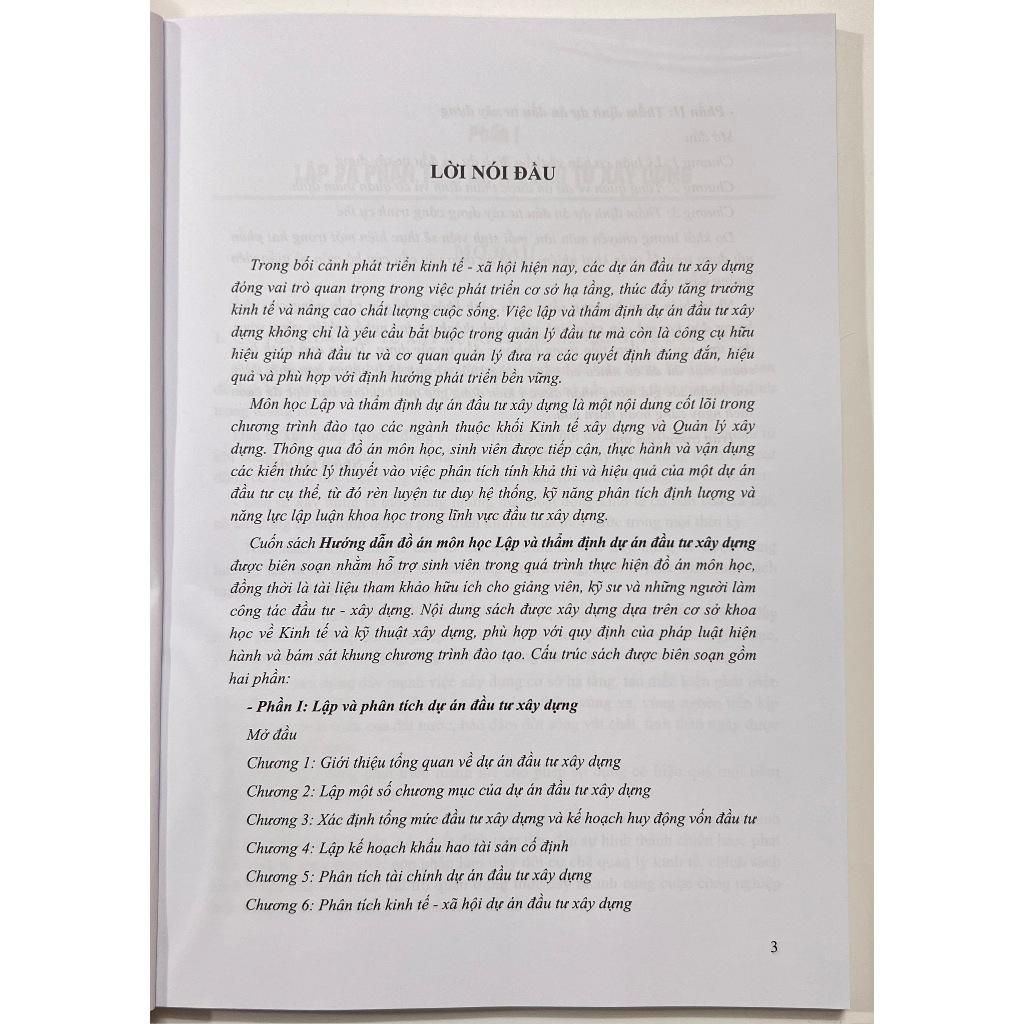 Sách - Hướng Dẫn Đồ Án Môn Học Lập Và Thẩm Định Dự Án Đầu Tư Xây Dựng
