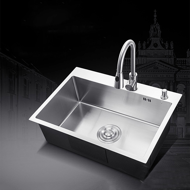 Chậu Rửa Bát Inox Đúc 1 Hố