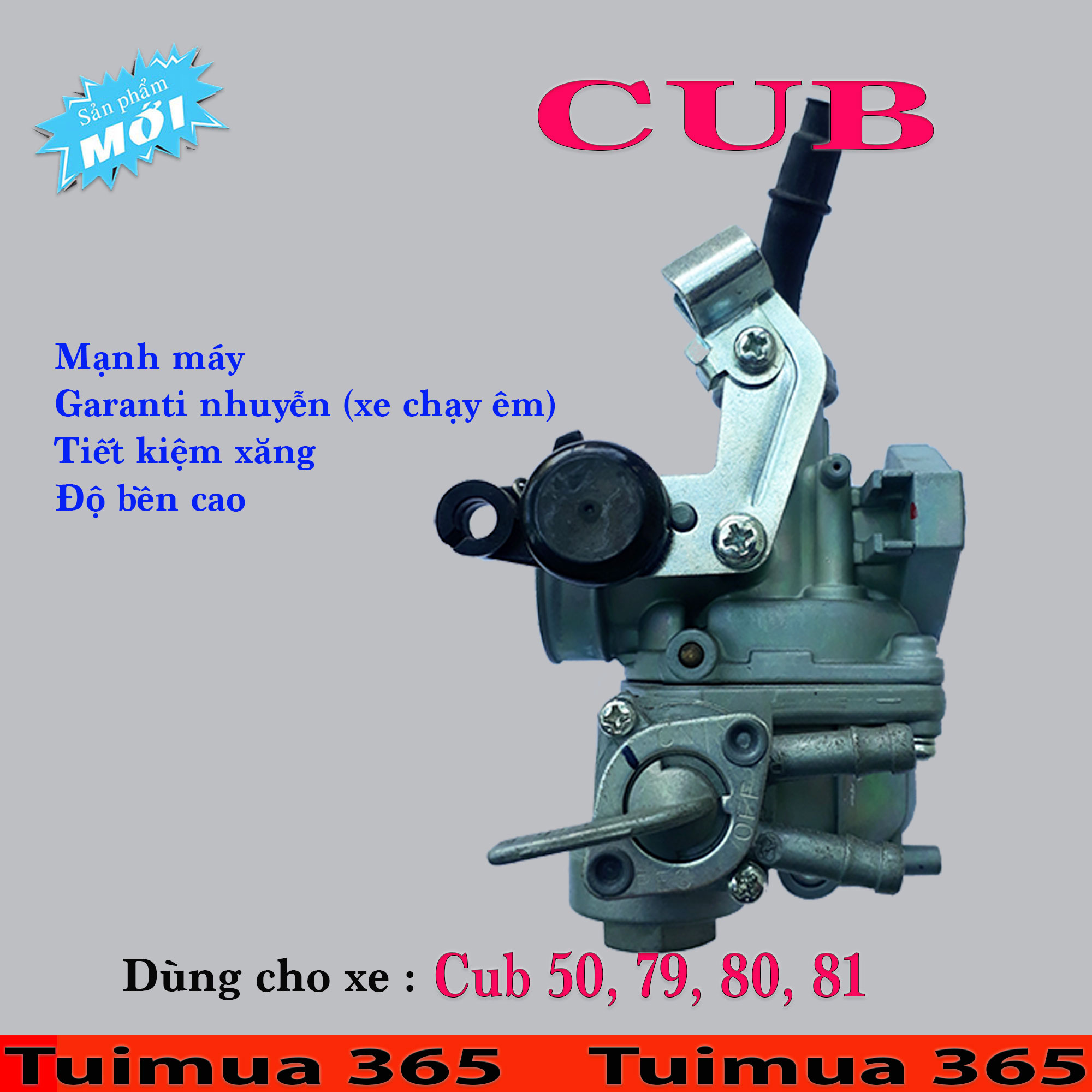 Bình Xăng Con (Bộ Chế Hòa Khí ) dành cho CUB 50CC, 79, 80, 81