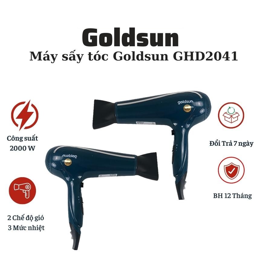 Máy Sấy Tóc Tạo Kiểu Goldsun GHD2041 2 Chiều Nóng Lạnh, 3 Mức Gió Tạo Ionic - Hàng chính hãng
