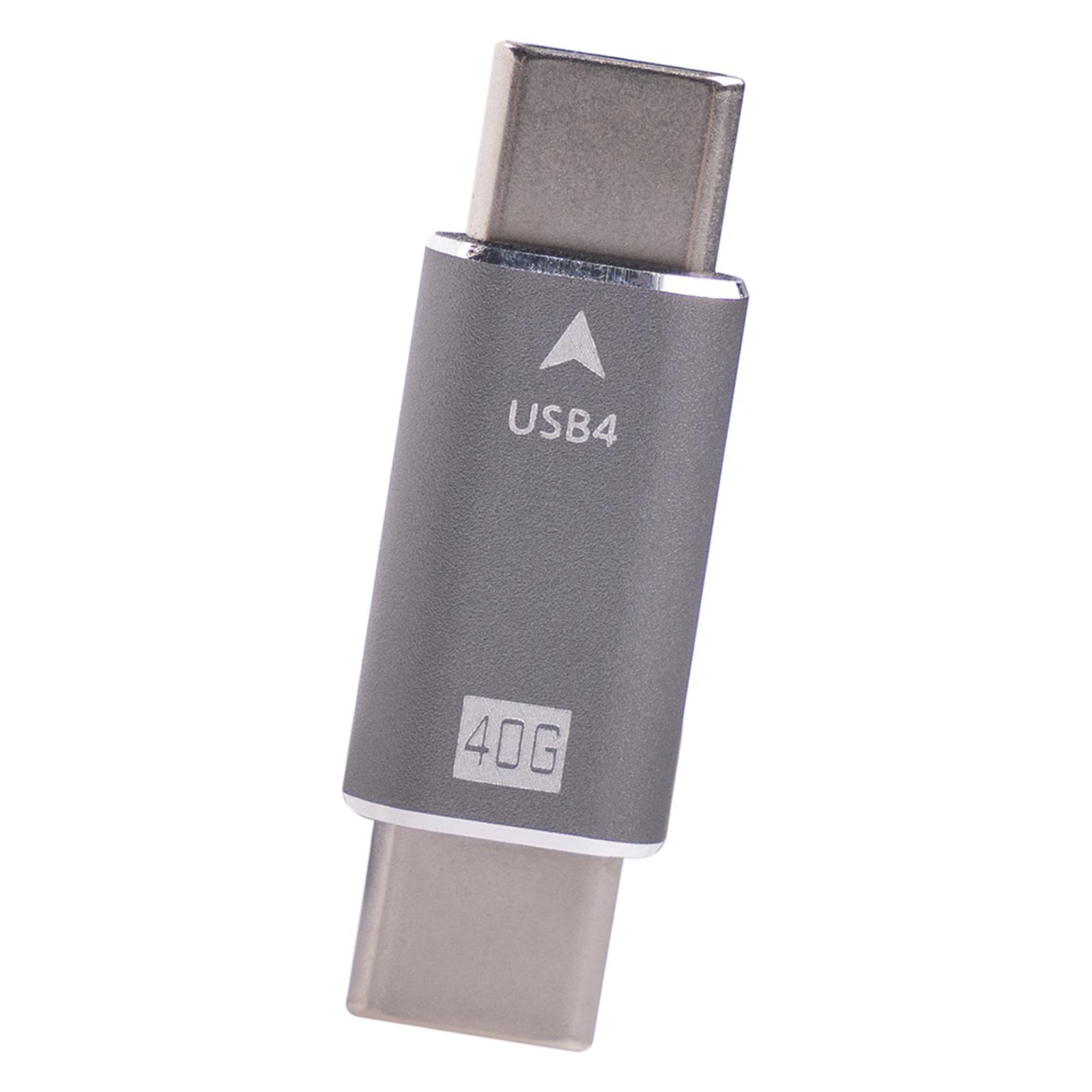 Adapter Male to Male Converter Port USB C USB 4.0 for Phone Electronic Device Data