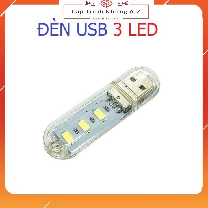 [Lập Trình Nhúng A-Z][G33] Thanh Đèn LED Mini 3 Bóng, 8 Bóng, 24 Bóng Siêu Sáng Cổng Cắm USB