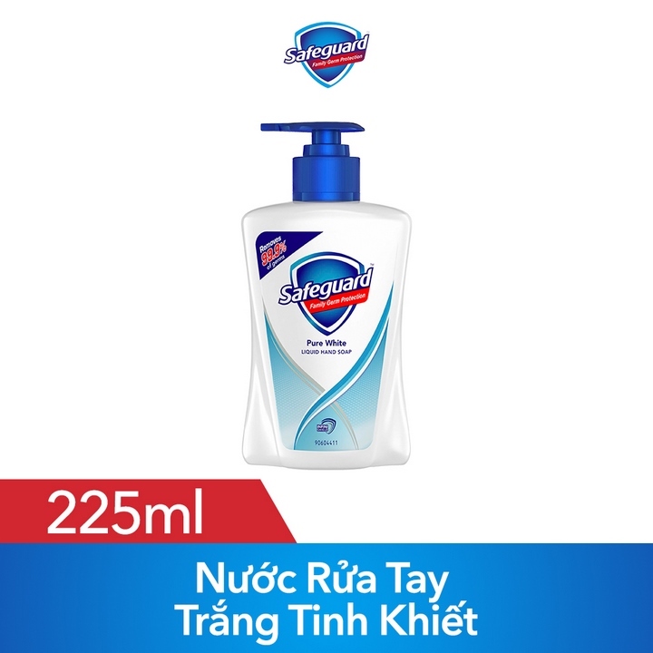 Nước Rửa Tay Safeguard Trắng Tinh Khiết 225ml