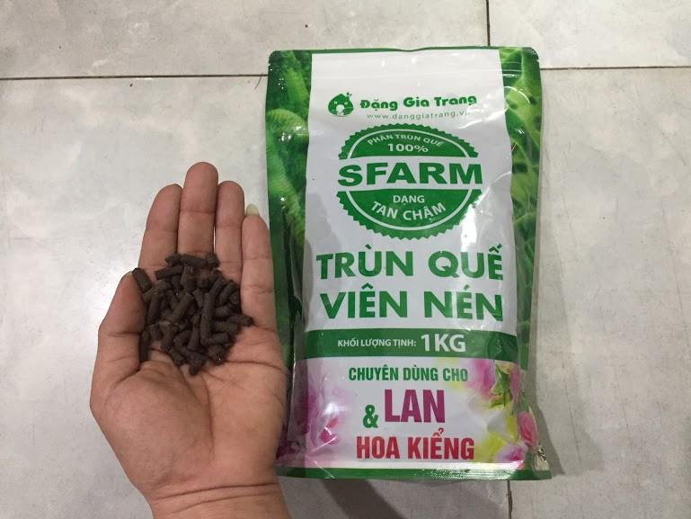 Phân Viên nén trùn quế Sfarm tan chậm