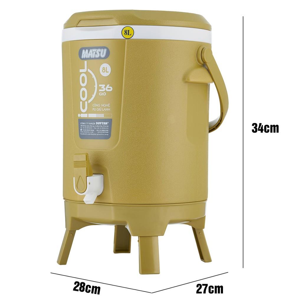 Bình đá cách nhiệt ICOOL 8 Lít - No.850 màu Nhũ