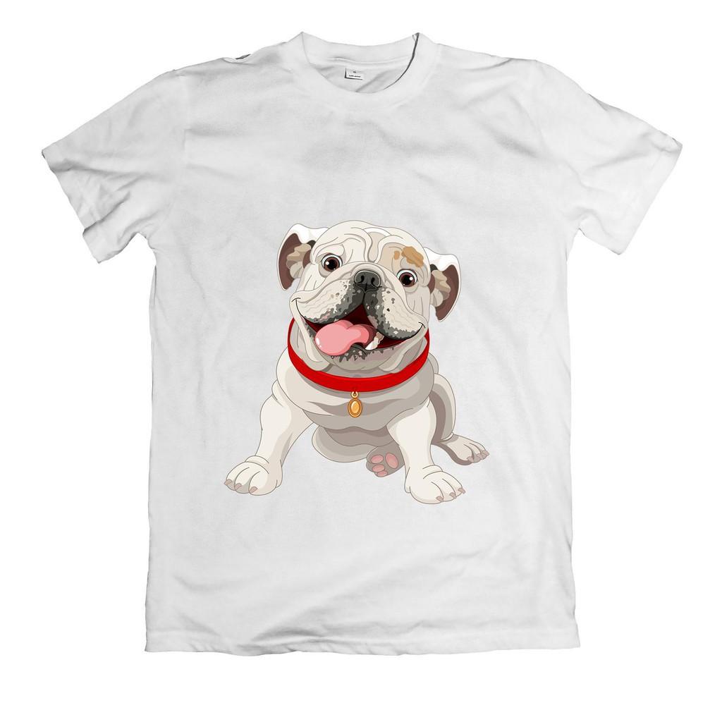 SALE- Áo thun in hình chó bull dog