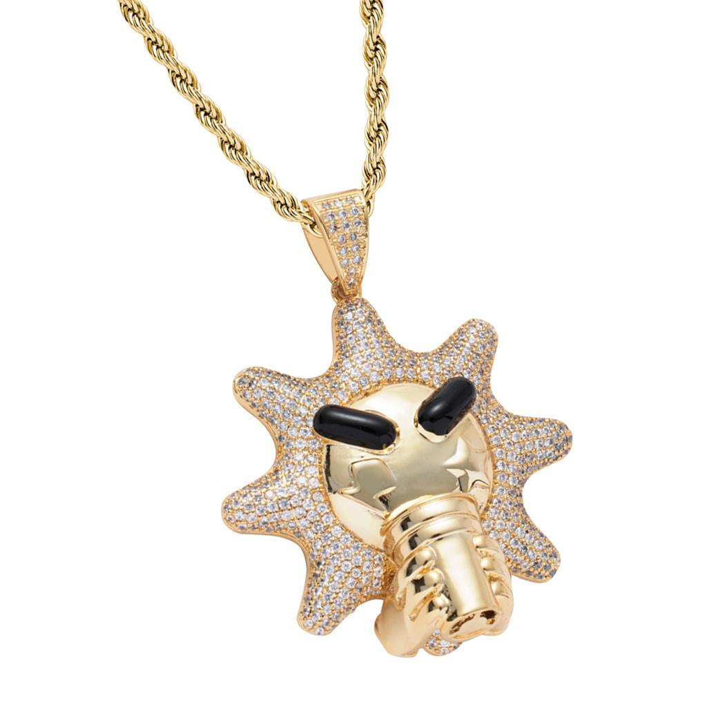 Mens  Hip Hop Rapper Exquisite Pendant Necklace