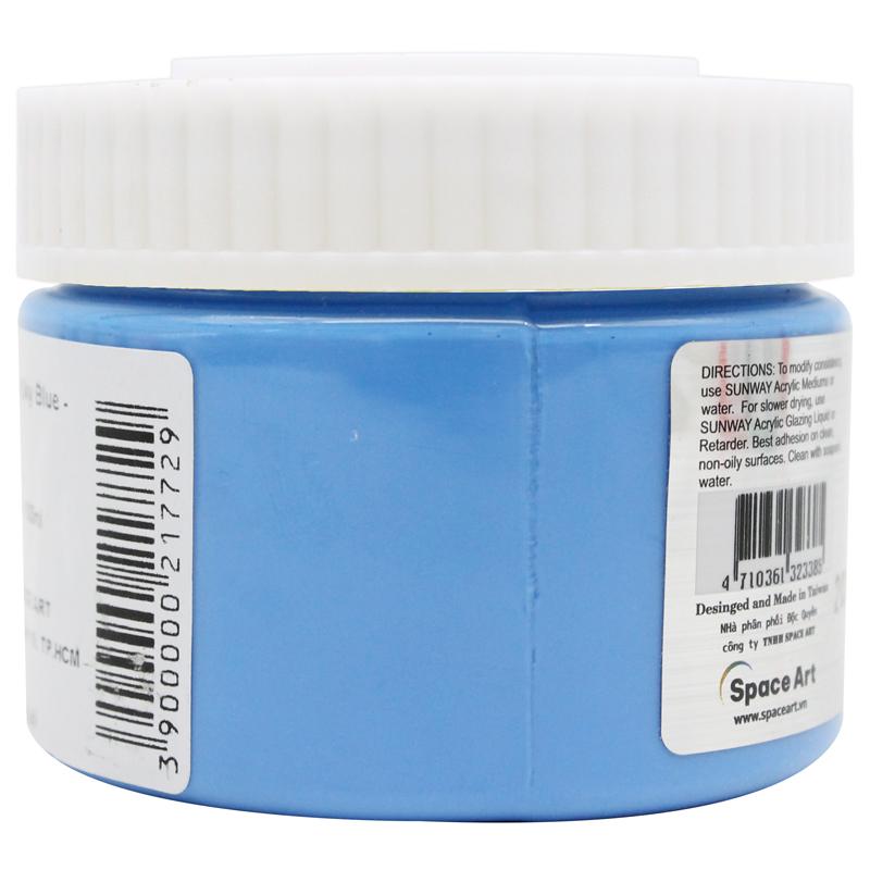 Tuýp Màu Vẽ Acrylic 100 ml - Sunway No.401 - Sky Blue