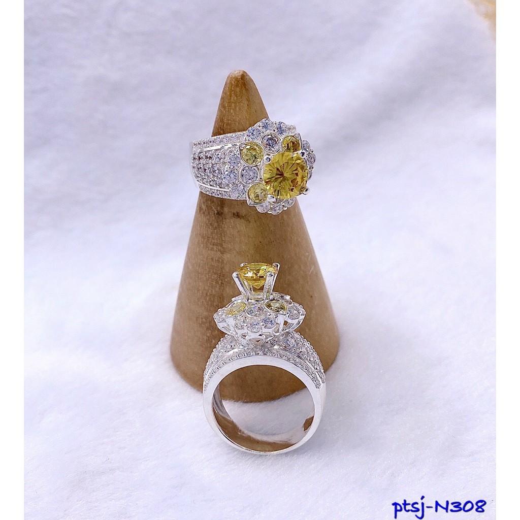 NHẪN KIM CƯƠNG ĐÍNH ĐÁ VÀNG_ N308