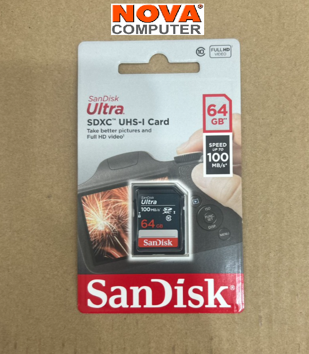 Thẻ Nhớ Sd Ultra Sandisk 64Gb Class 10 - 48Mbs - Hàng Chính Hãng