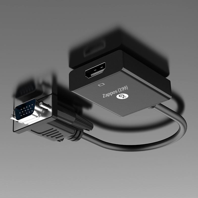 Bộ chuyển đổi VGA to HDMI giá rẻ nhất Biaz kèm âm thanh máy tính ra màn hình tivi HD dây chuyển đổi