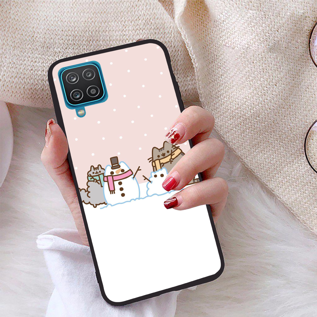 Ốp lưng dành cho Samsung Galaxy A12 viền dẻo TPU Bộ Sưu Tập Giáng Sinh Vui Vẻ - Tặng giá đỡ điện thoại in logo iCase - Hàng chính hãng