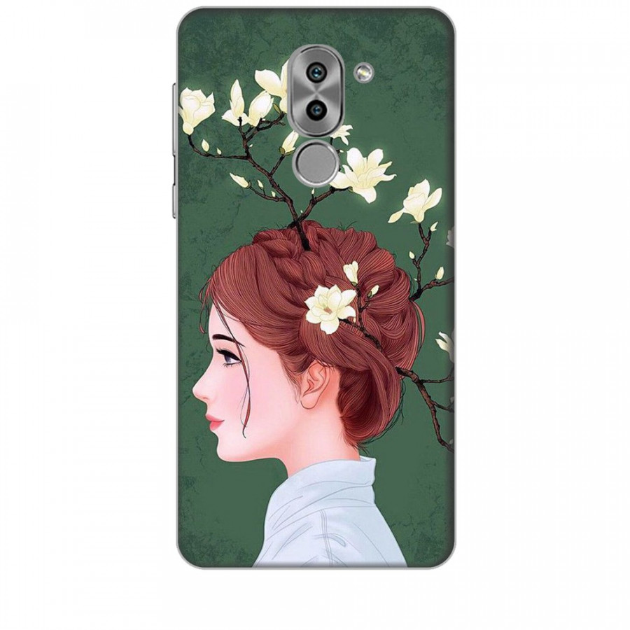 Ốp lưng dành cho điện thoại Huawei GR5 2017 Cô Gái Tóc Hoa