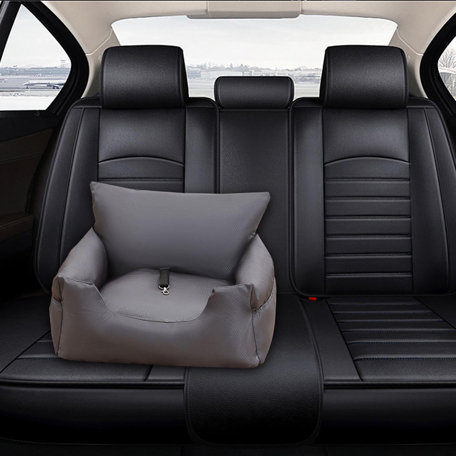 Car Pet Dog Bed Small Dogs Seat Adjustable Buckle Pet Carrier Multifunctional Comfortable Sleeping Surface Detachable Scratch Resistant