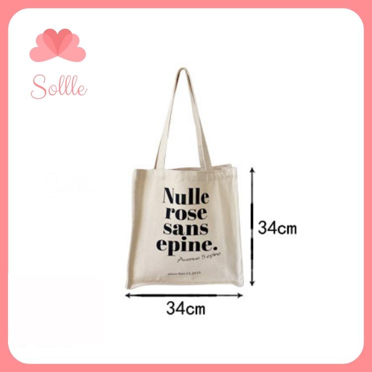 Túi tote Ulzzang đáy vuông trắng ngà bản to ngăn phụ cúc bấm chữ Nulls Hot trend TO02V