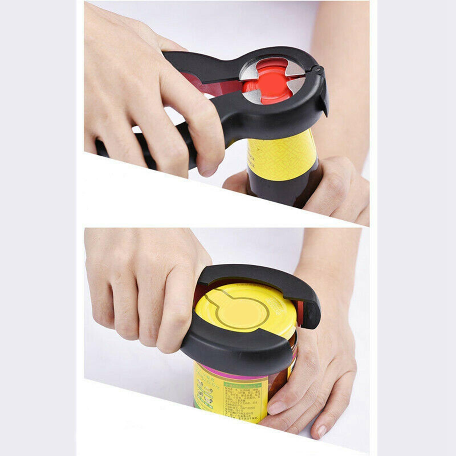 6 in 1 Multi Opener Bottle Cans Opener Kitchen Jar Twist Off  Lid Tool