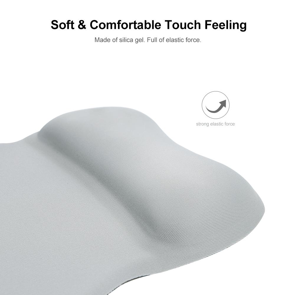 Tấm lót chuột silicone mềm với hỗ trợ tựa cổ tay cho máy tính xách tay PC