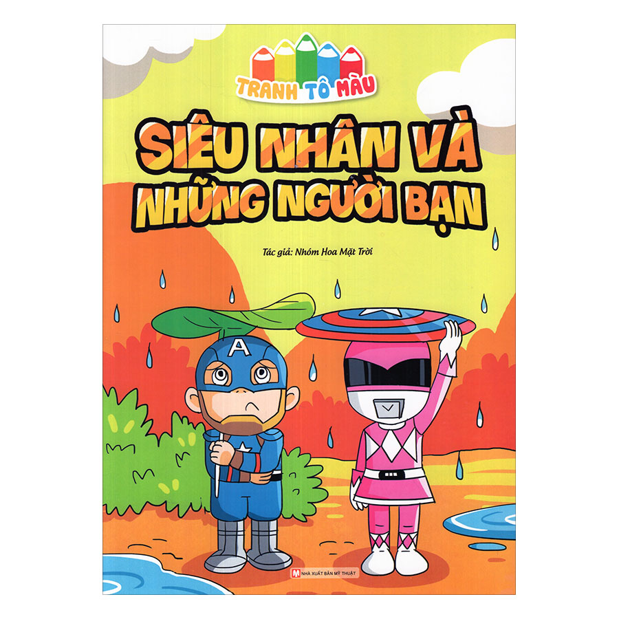 Combo Tranh Tô Màu Siêu Nhân (4 Quyển)