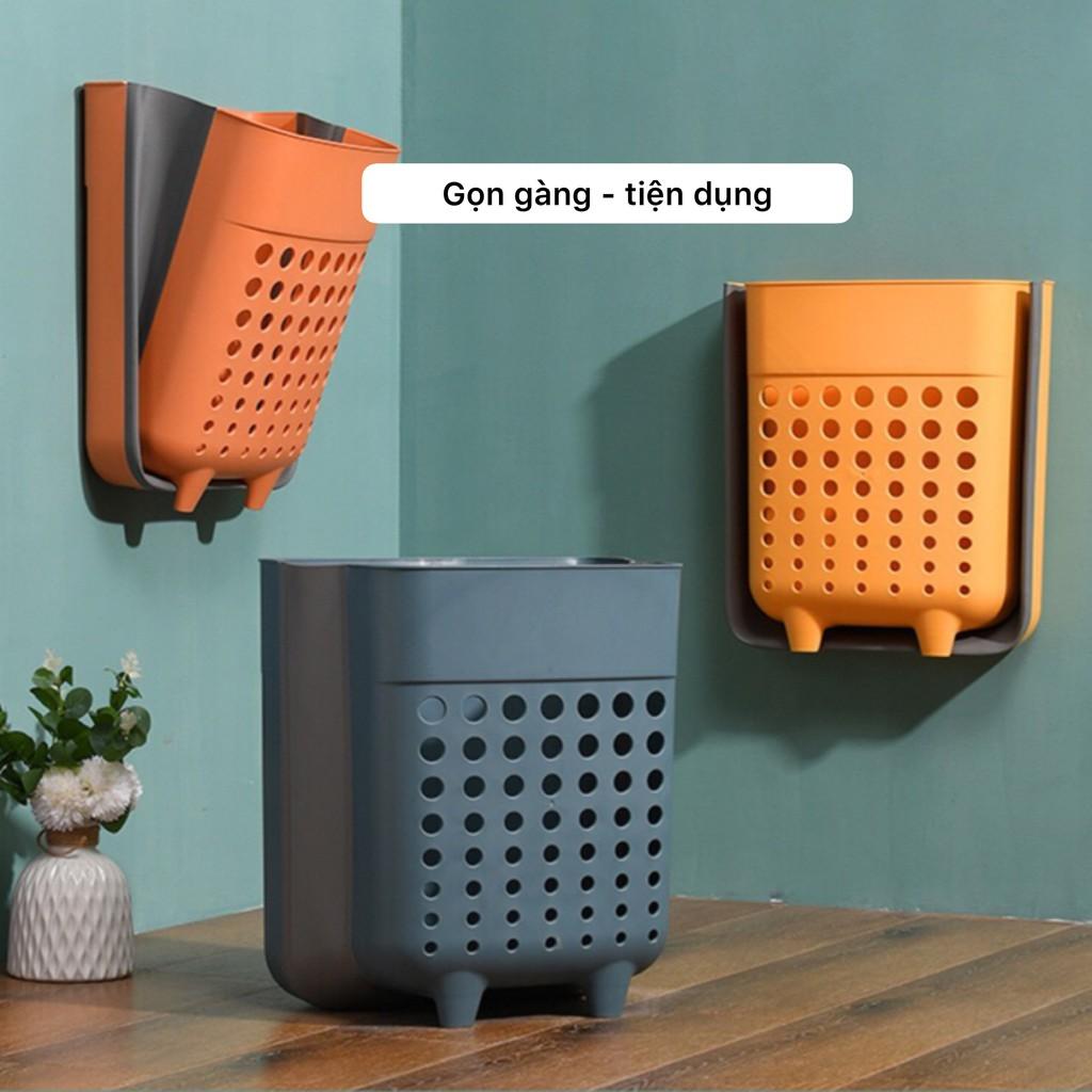 Giỏ nhựa đựng đồ giặt treo tường , giỏ đựng quần áo bẩn