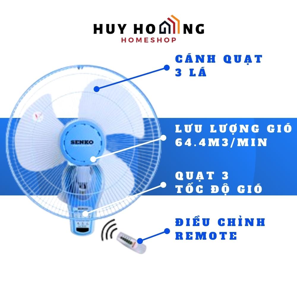 Quạt treo tường điều khiển từ xa Senko TR1683 ( Màu ngẫu nhiên) - Hàng chính hãng