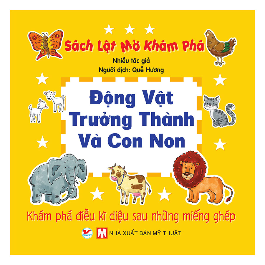 Động Vật Trưởng Thành Và Con Non - Sách Lật Mở Khám Phá