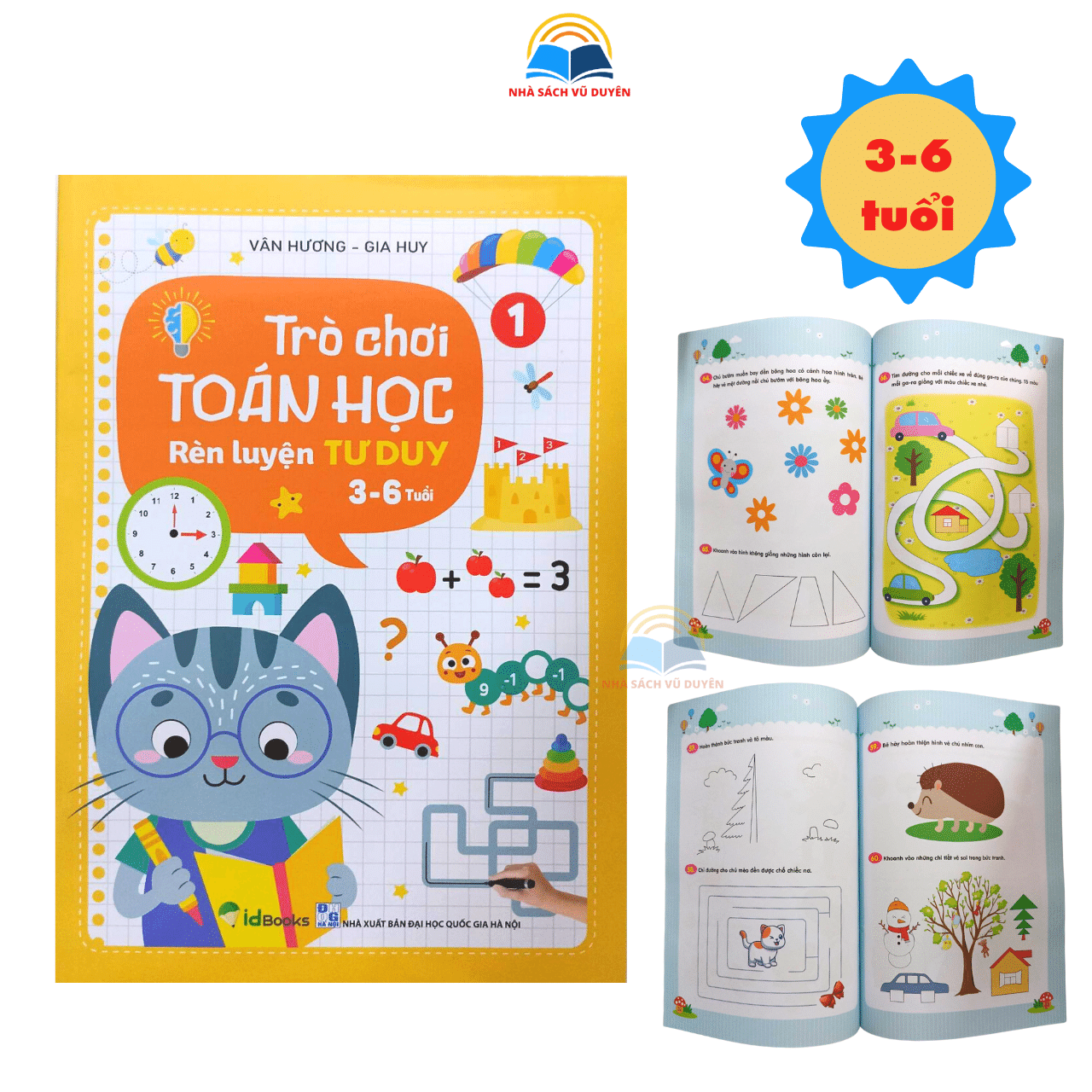 Sách - Trò Chơi Toán Học Rèn Luyện Tư Duy 3 - 6 Tuổi