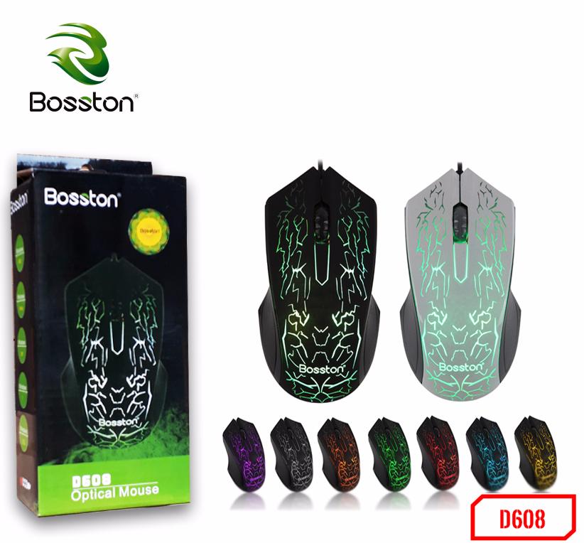 Combo Chuột Chuyên Game Bosston D608 + Tặng Kèm Bộ Vệ Sinh 4 Món - HÀNG CHÍNH HÃNG