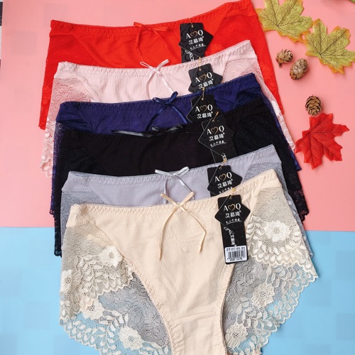 Combo 5 quần lót cotton phối ren siêu đẹp sexy phom to cực đẹp