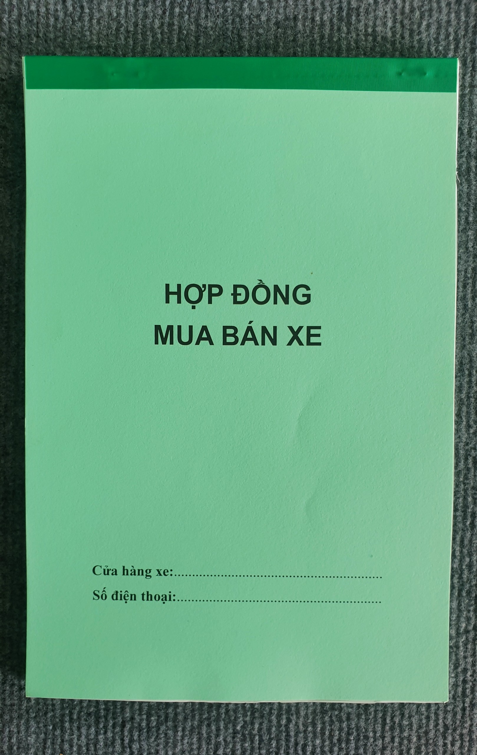 Hợp Đồng Mua Bán Xe