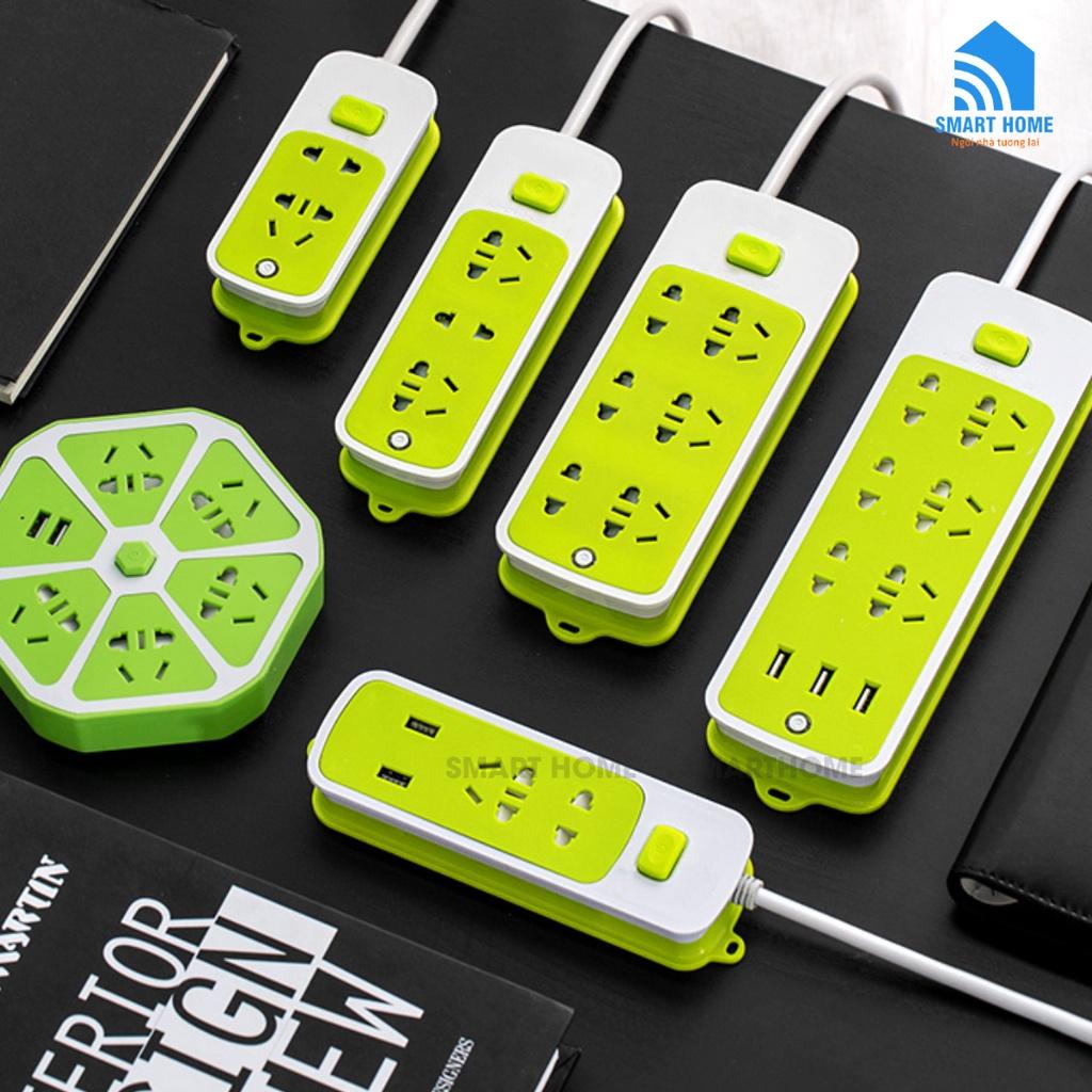 Ổ Cắm Điện Đa Năng Chống Giật, Ổ Cắm Điện Thông Minh Có 6 Ổ Điện, 3 Cổng USB Dây Dài Lên Đến 4.5m