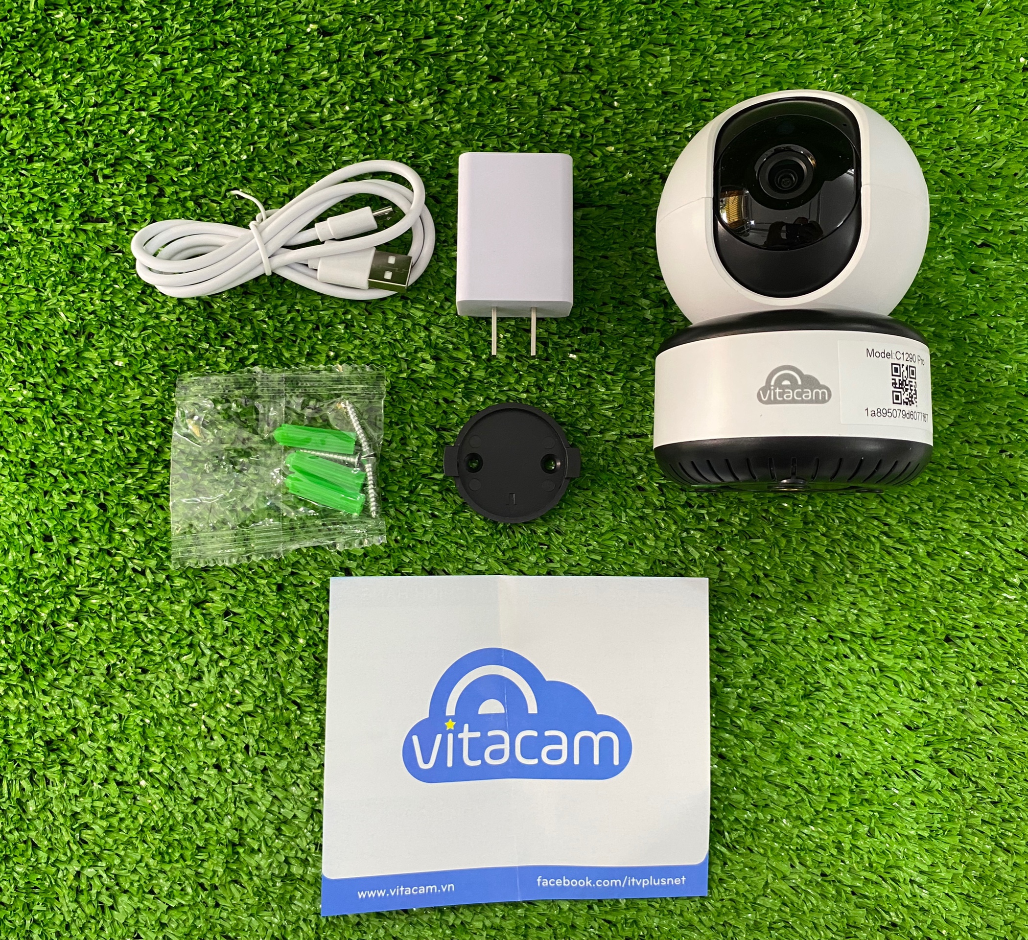 Camera IP Wifi 3.0MP VITACAM C1290 Pro, Xoay 360, chuẩn ULTRA HD - Hàng chính hãng