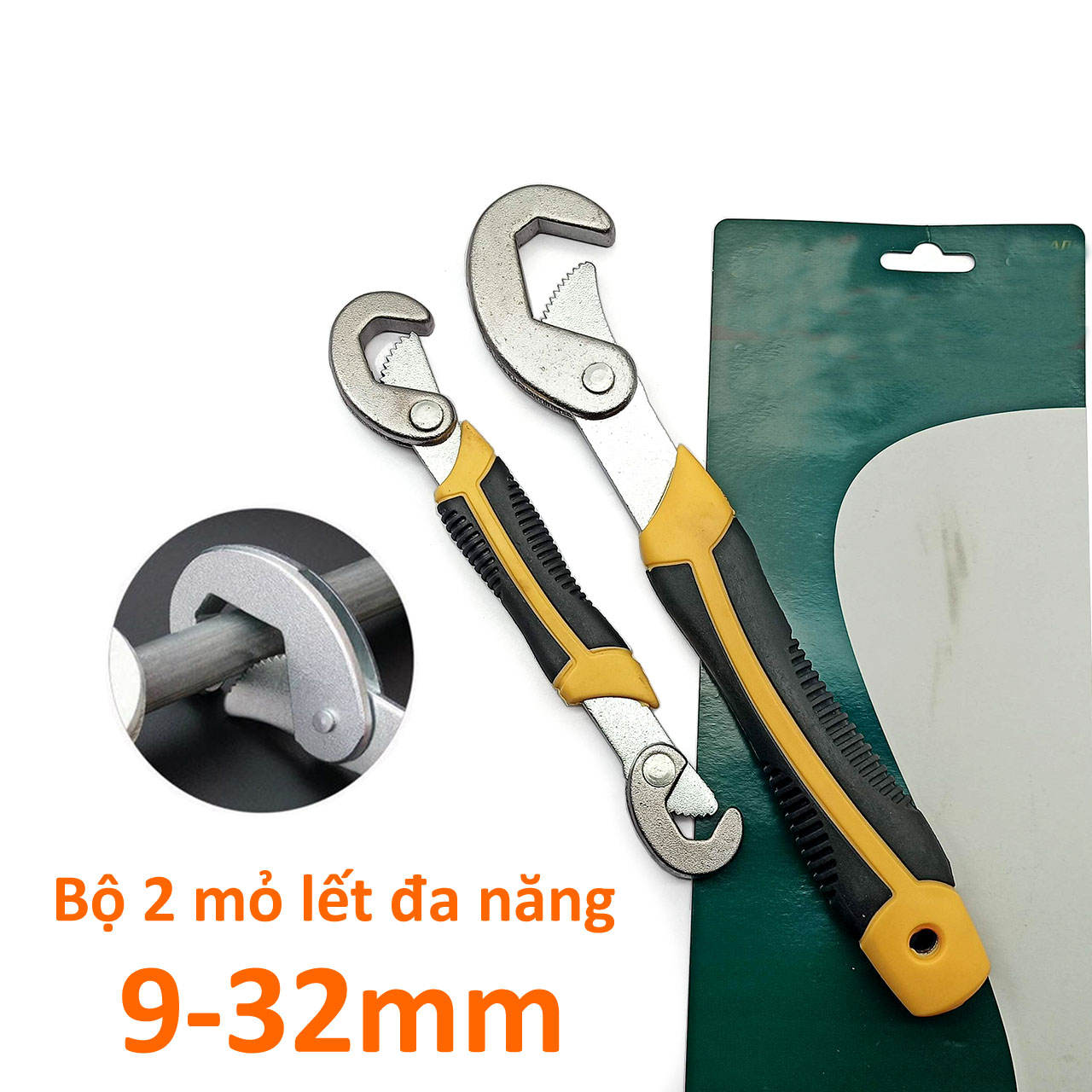 Bộ 2 cái mỏ lết đa năng 9-32mm