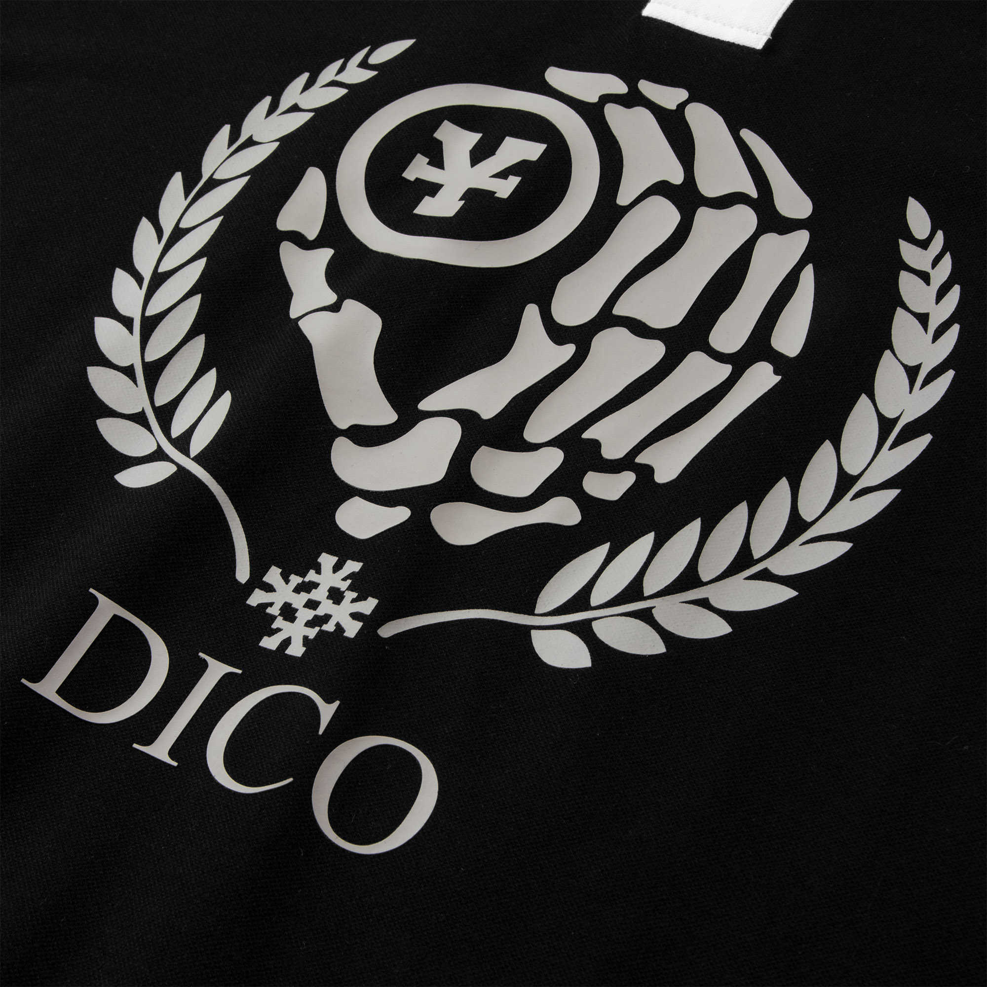 Áo Thun DirtyCoins Leaf Wreath Polo - Black/Cream
