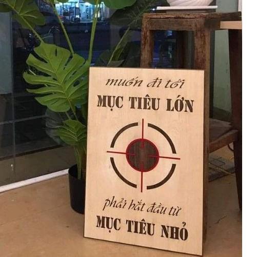 Tranh Gỗ,Tranh Treo Tường Khắc Gỗ Cắt Lase Tạo Động Lực Làm Việc- Muốn Đi Tới Mục Tiêu Lớn...