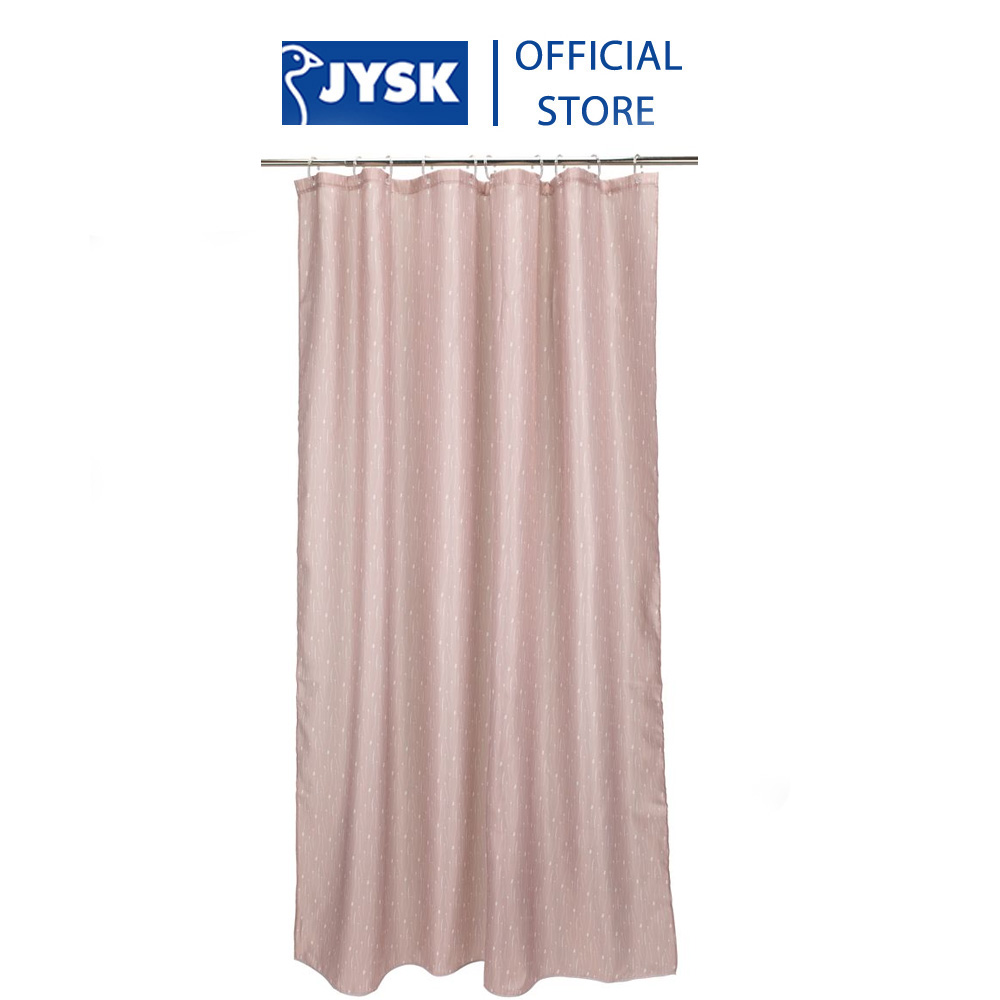Rèm phòng tắm | JYSK Mariedal | Polyester | hồng | D200xR150cm