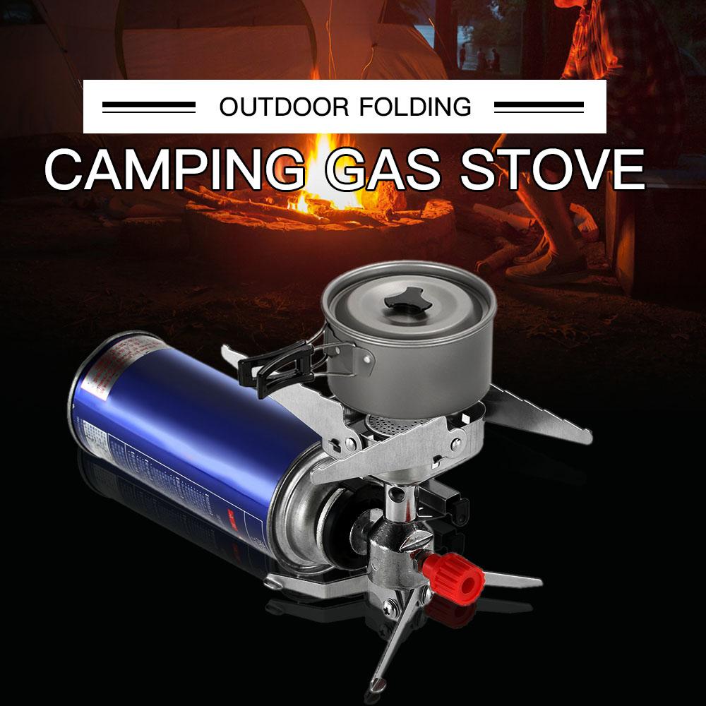 Bếp gas cắm trại di động ngoài trời với hệ thống đánh lửa Piezo