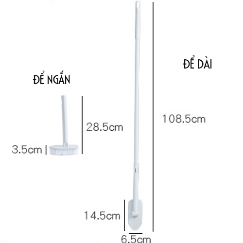 DỤNG CỤ VỆ SINH NHÀ TẮM, NHÀ CỬA ĐA NĂNG – CÓ TAY CẦM DÀI, ĐẦU CỌ BỌT BIỂN SIÊU SẠCH