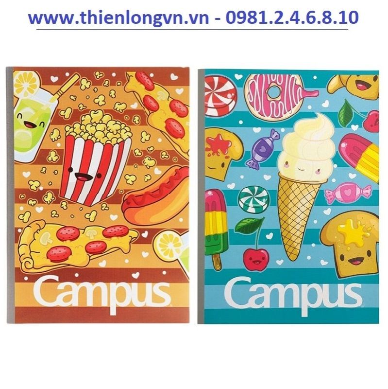 Lốc 5 quyển vở kẻ ngang 80 trang B5 Campus NB-BFOD80 màu nâu