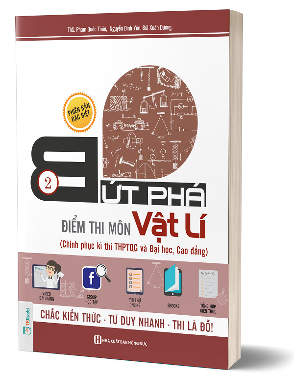 Combo Bứt Phá Điểm Thi Môn Vật Lí 1 – Phiên Bản Đặc Biệt 2019 (Cuốn 1 và 2) (Tặng Bút Siêu Kute)