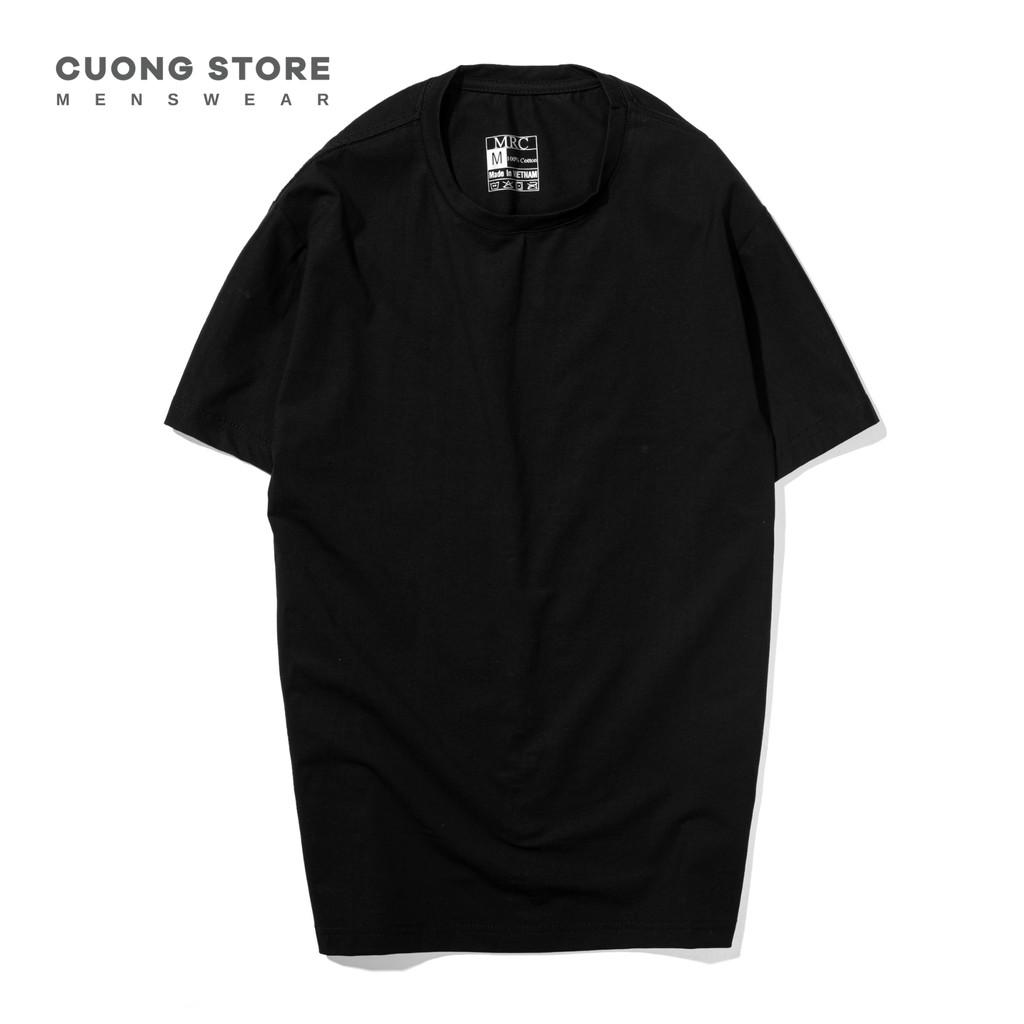 Áo thun nam cổ tròn MRC vải Cotton co giãn, dày dặn, dáng suông thoải mái - MENFIT