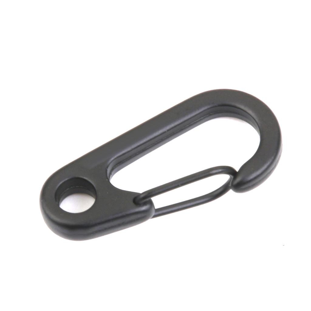 Mini Snap Spring Clip Hook Hang Buckles Carabiner Key Chain Outdoor Survival Tool