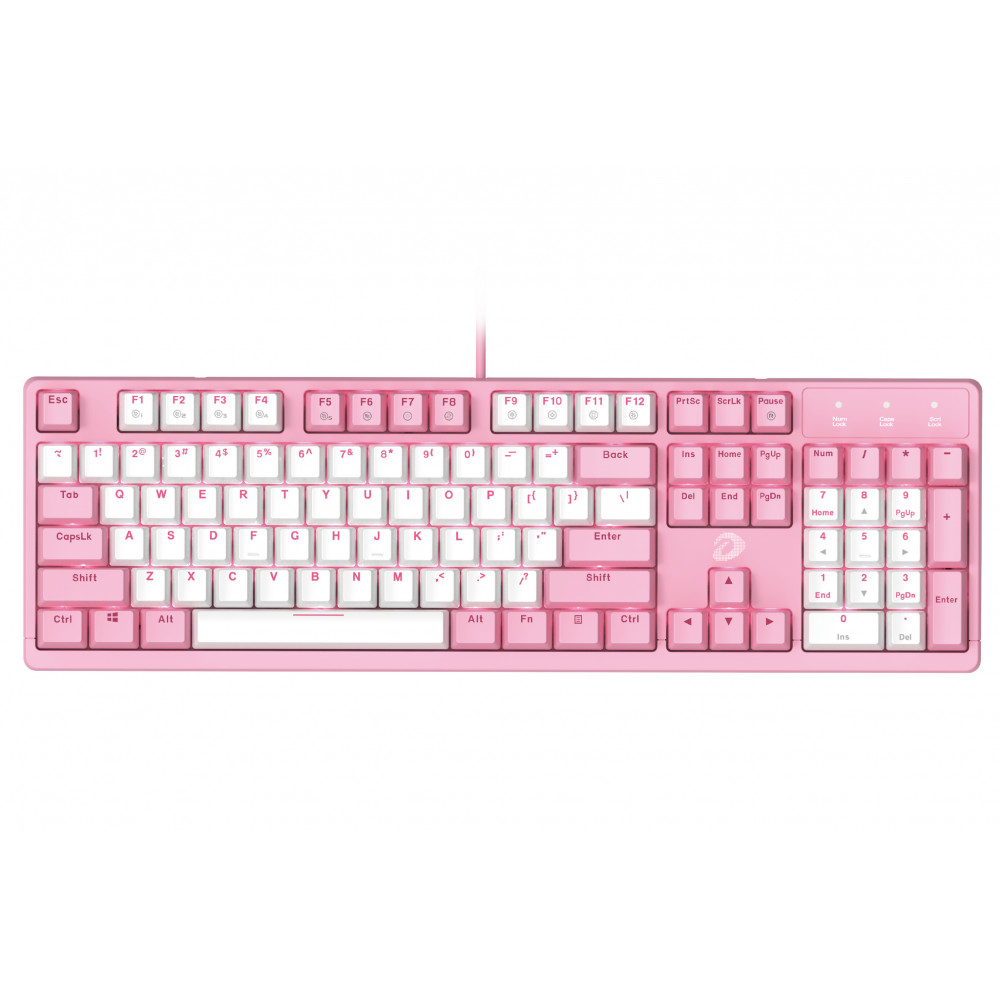 Bàn phím cơ Gaming DAREU EK1280s Pink-White - Hàng Chính Hãng