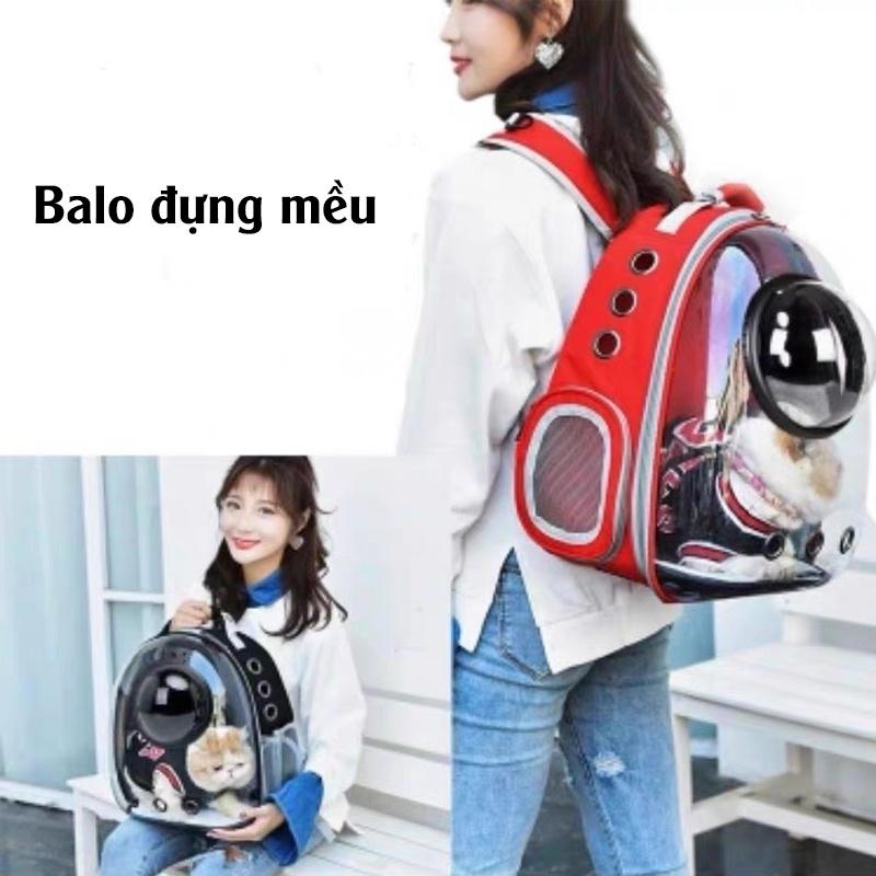 Balo phi hành gia cho mèo chất liệu đẹp nhiều màu sắc