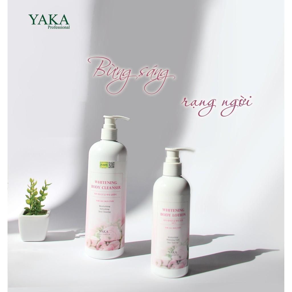 Sữa tắm làm trắng da Yaka Hàn Quốc hương thơm nước hoa YAKA WHITENING BODY CLEANSER